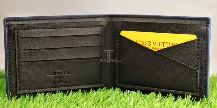 LV Blue Monogram Printed Wallet